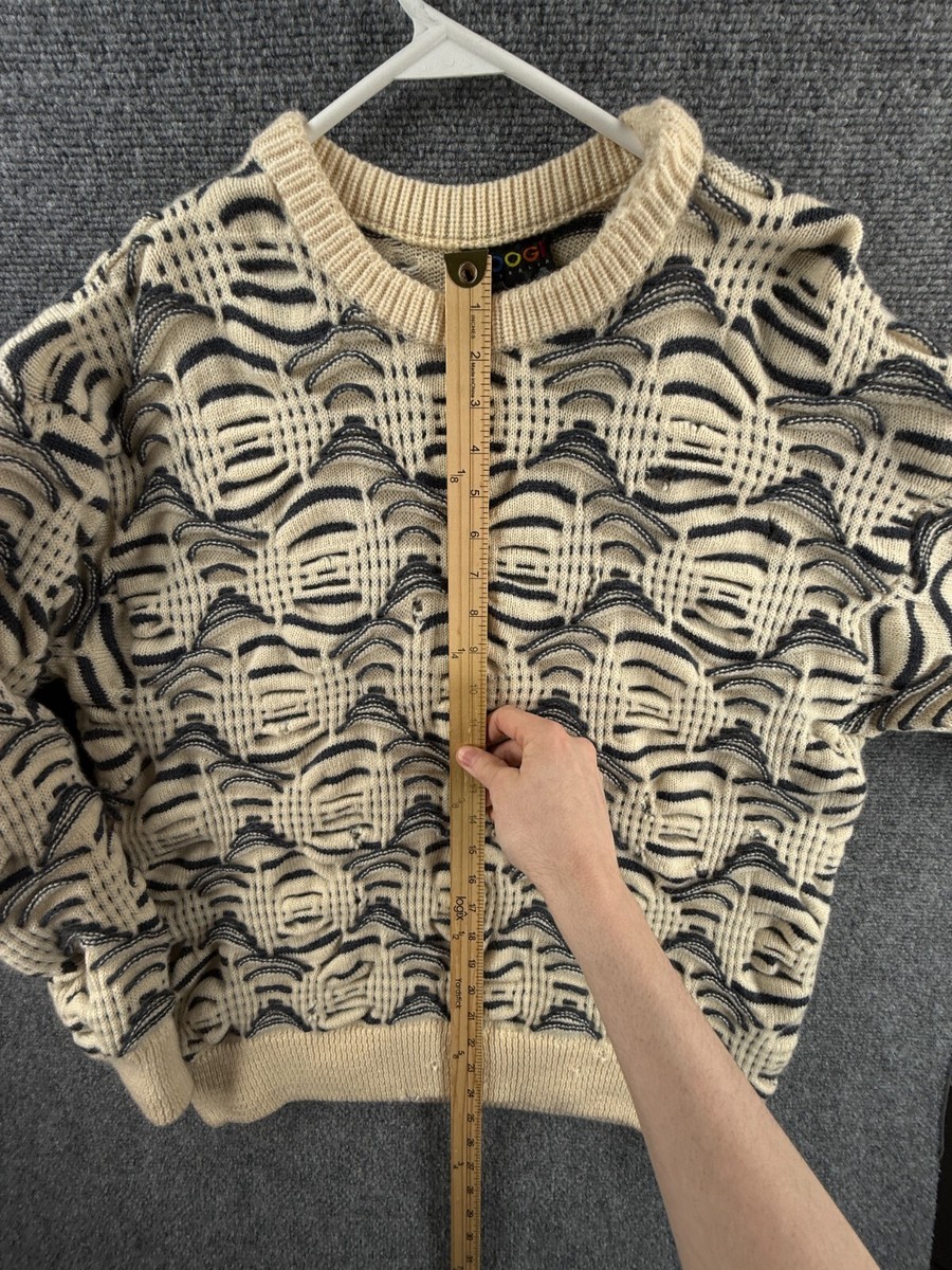 COOGI Australia Heavyweight Pure Wool Knit Large Sweater Blue
