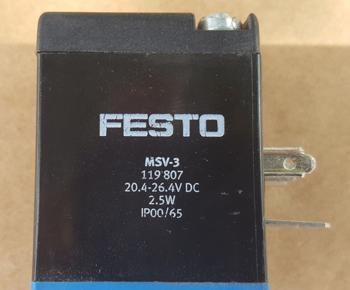 Válvula solenoide neumática Festo 5/3 vías | 1/8 puertos | NC | 3-10 barras | 40-145 PSI - Imagen 3 de 6