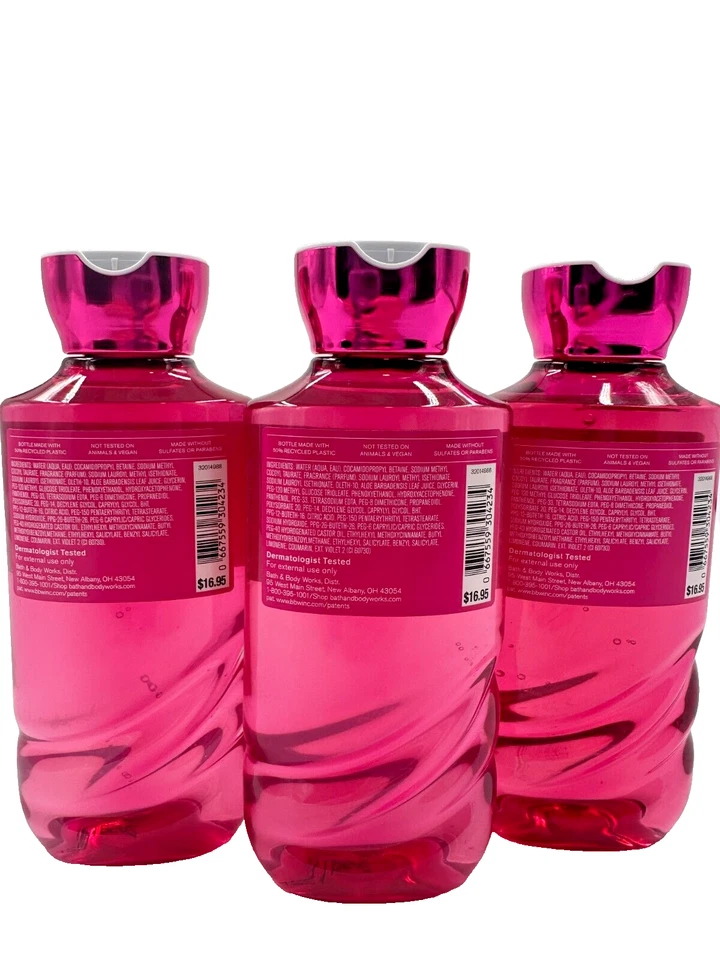 Bath & Body Works LOTE de 3 botellas de gel de ducha de gel de ducha perfecto en rosa 10 oz Foto 2 de 2