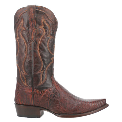 Dan Post Boots Hearst Lizard Snip Toe Cowboy  Mens Brown Casual Boots DP3078
