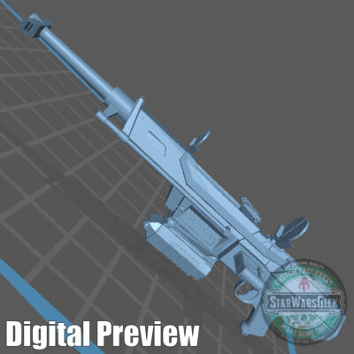 DC-17 Commando Sniper Rifle custom for Star Wars action figures 4'' 6'' 7'' 12''
