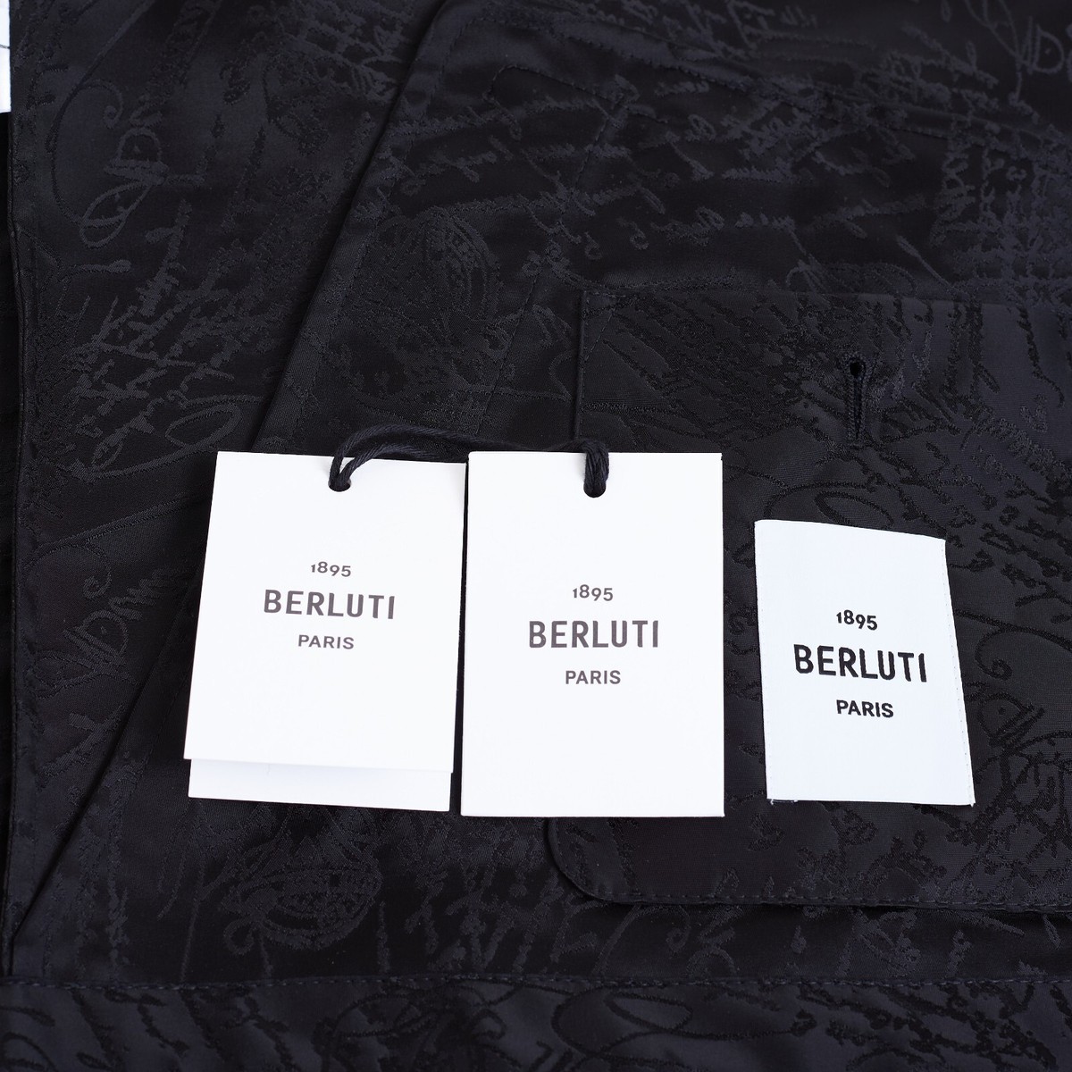BERLUTI 2320$ B-Way Jacket In Black Scritto Nylon | eBay BERLUTI 2320$ B-Way Jacket In Black Scritto Nylon | eBay