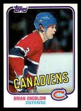 1981-82 Topps Brian Engblom #10 - Montreal Canadiens