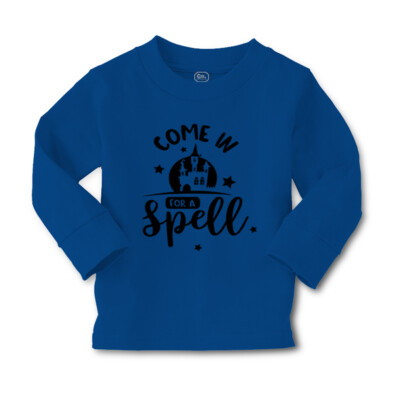 Kids Long Sleeve T Shirt Halloween Come in for A Spell Girls & Boys Clothes