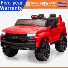 Ride On Toys 24V 2-Seater for Licensed Chevrolet Silverado 3 Speeds MP3 Player