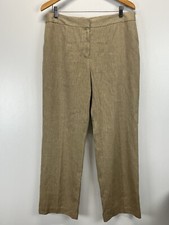 Vintage Jones New York Linen Blend Pants Trousers Sz 14 GUC Lined Flat Front