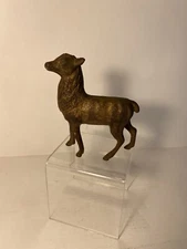 VINTAGE PENNY BANK AC WILLIAMS CAST METAL DEER ELK STAG BUCK Missing Horns
