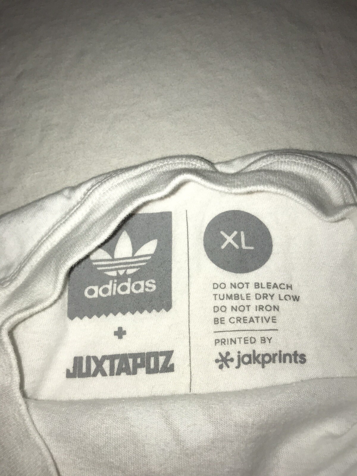 Adidas Originals JUXTAPOZ Men's T-Shirt White Mens Size XL EUC! RARE!!!! image 3