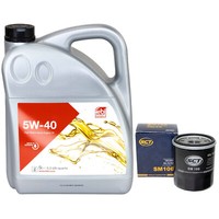 MotoröL Set 5W-40 5 Liter + ÖLfilter SM 106 FüR Suzuki Jimny GeläNdewagen