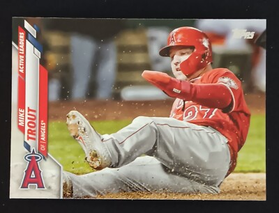 2020 Topps Update OBP Active Leaders #U-119 Mike Trout - Los Angeles Angels