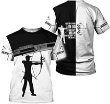 Personalized Name Archery Shirt 3D All Over Printed Sportwear T-shirt