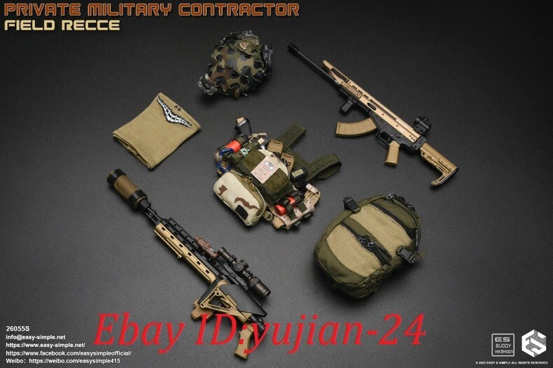 1/6 EASY&SIMPLE 26055S PMC Private Military Contractor 1/6 EASY&SIMPLE 26055S PMC Private Military Contractor