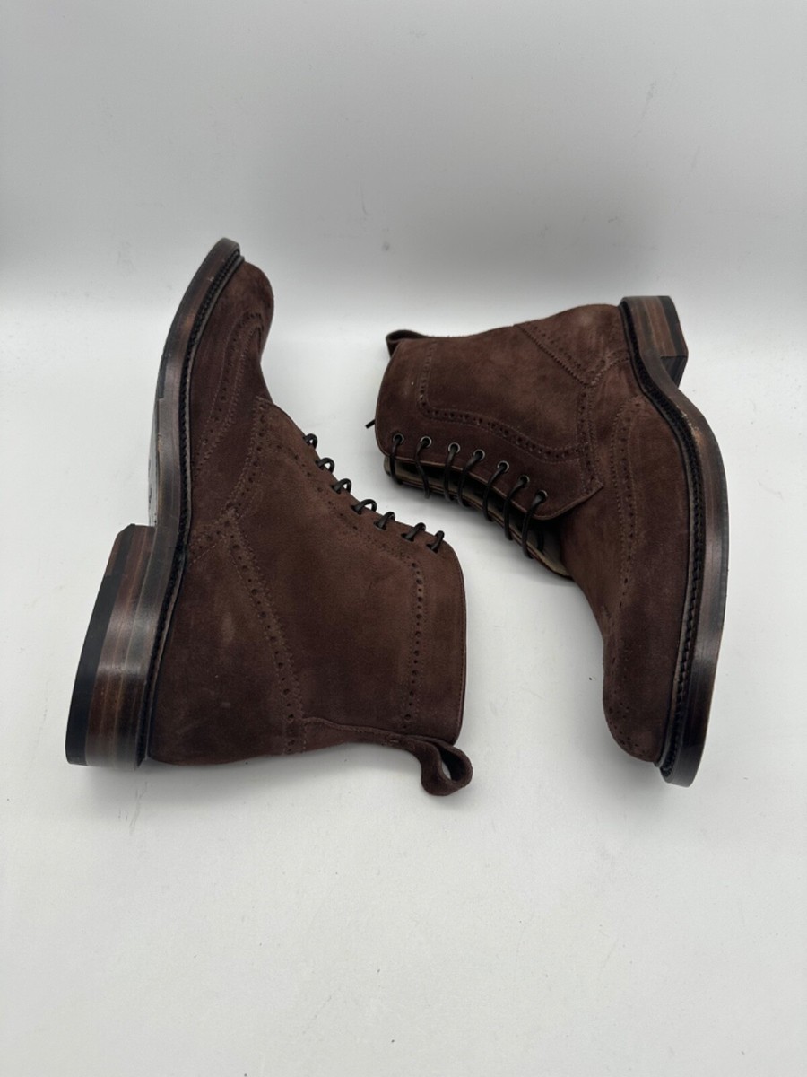 BRAND NEW Aquatalia Forrest Brogue Boots Leather Suede  display picture 1