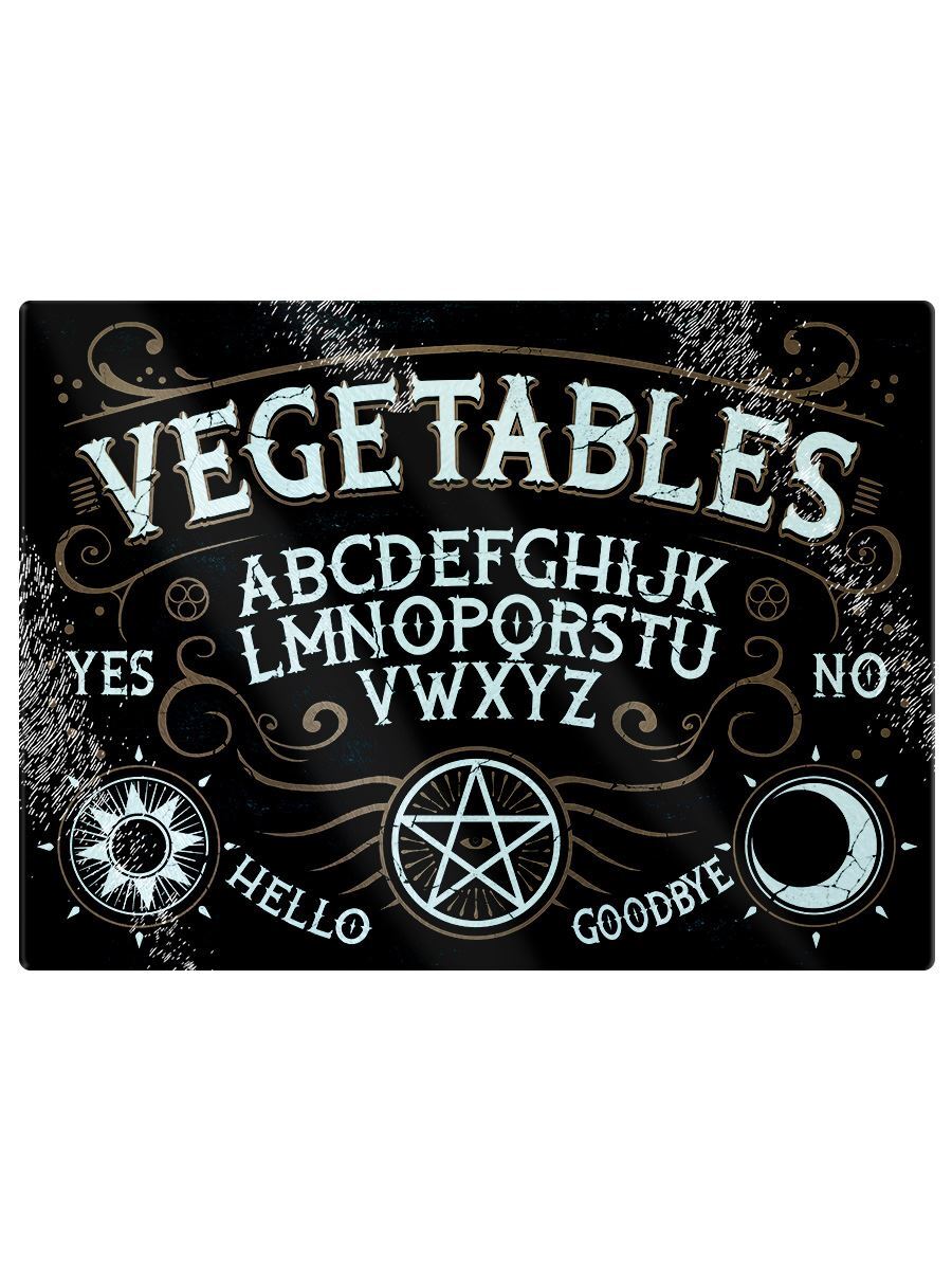 Chopping Board Vegetables Ouija Glass Rectangular