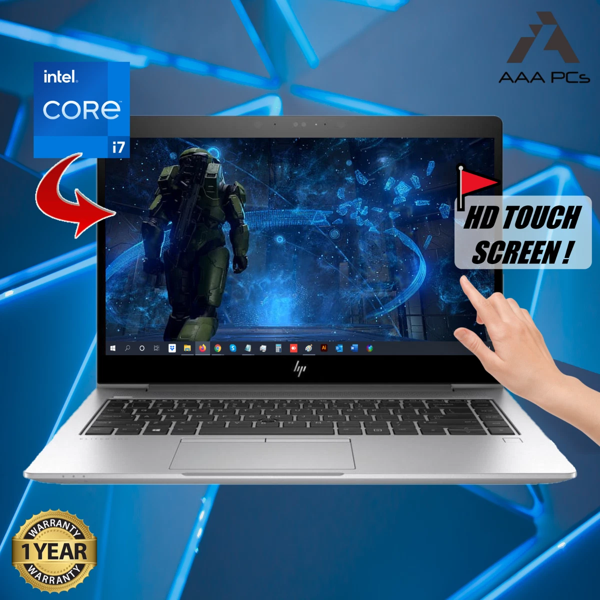 HP EliteBook 840 G5 Touchscreen Intel i7 4.20GHz Win11 Pro 16GB RAM 512GB SSD