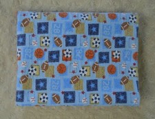 Koala Baby Sports Ball Flannel Receiving Blanket Blue Red Star Football Soccer