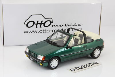 OTTO 1:18 Peugeot 205 Cabrio/Cabriolet Roland Garros 1989 Green
