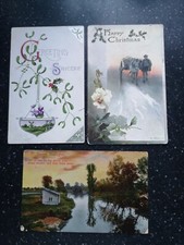 King George V Greeting post Cards with stamps of the period