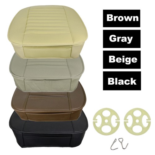 Funda de asiento delantera de coche transpirable de cuero PU alfombrilla cojín de silla envolvente completa - Imagen 14 de 35