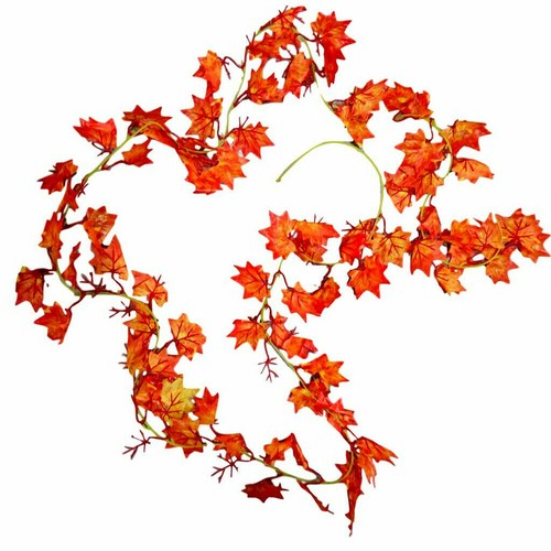 New 5x 2M Maple Leaves Leave Garland Artificial Leaf Vine Foliage Home Décor - Picture 2 of 3