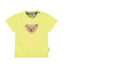  Steiff hello summer shirt, kiwi green teddy head size 80