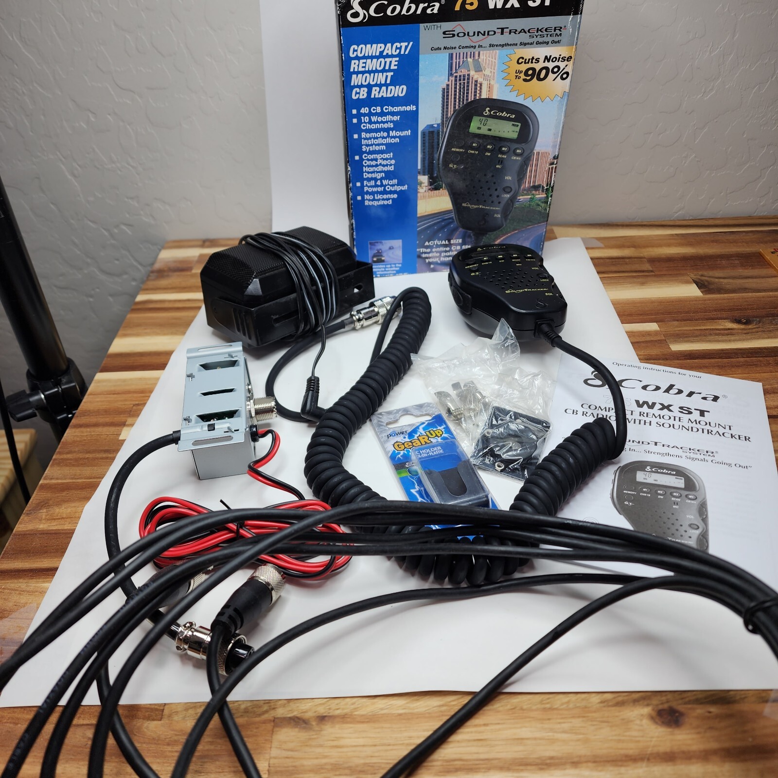 Cobra 75 WX ST Compact Remote Mount CB Radio with Sound Tracker System