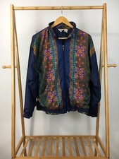 Vtg Bolo Spirit Women’s Bold Multi-colored Track Windbreaker Jacket Size S