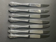 Wallace Home Dinner Knives Glossy Traditional Serving ware Set Of 7 Flatware