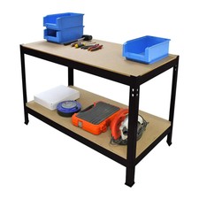 Heavy Duty Metal Steel Bench Workbench Garage DIY Shed Warehouse Work Tool Table