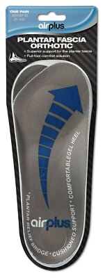 Airplus Plantar Fasciitis Orthotic Shoe Insole One Pair Mens 7-12 US BRAND NEW