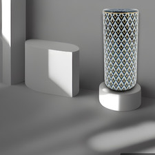 Ceramic Umbrella Stand Contemporary Print Design Round Office Home Decor Classic