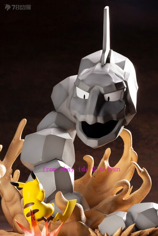 Pokemon Figure Statue Onix Grey Trophy Statue 