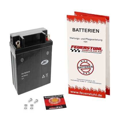 Batterie GEL MZ/MUZ ETZ 125 Saxon Roadstar, 1992-1994, startklar inkl 7,50 Pfand