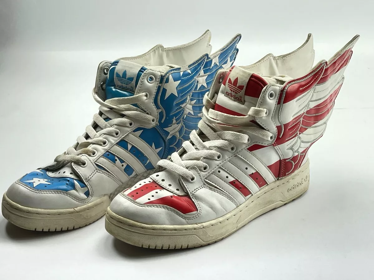 Adidas Jeremy Scott Wings 2.0 FLAG Stars and Stripes sneakers JS shoes | eBay