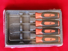 Snap On Tools Mini Soft Grip Pic 4 Pieces Set Orange New Snap On Tools Mini Soft Grip Pic 4 Pieces Set Orange New