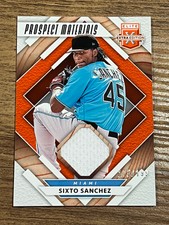 2020 Elite Extra Edition Prospect Materials Orange #PM-SS Sixto Sanchez /199
