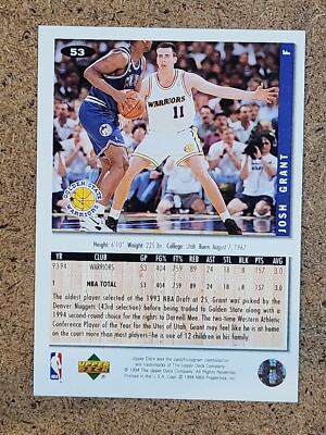 1994-95 UD Collector's Choice Basketball Silver Signature #53 Josh