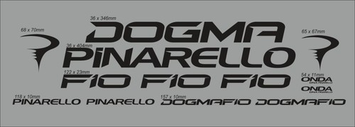 PINARELLO DOGMA F10 su misura set di decalcomanie telaio nero opaco | eBay