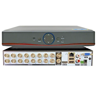 RVT SECURITY DVR 16 Canali 5MP 4K Videosorveglianza AHD CVI TVI CVBS IP Video analisi P2P
