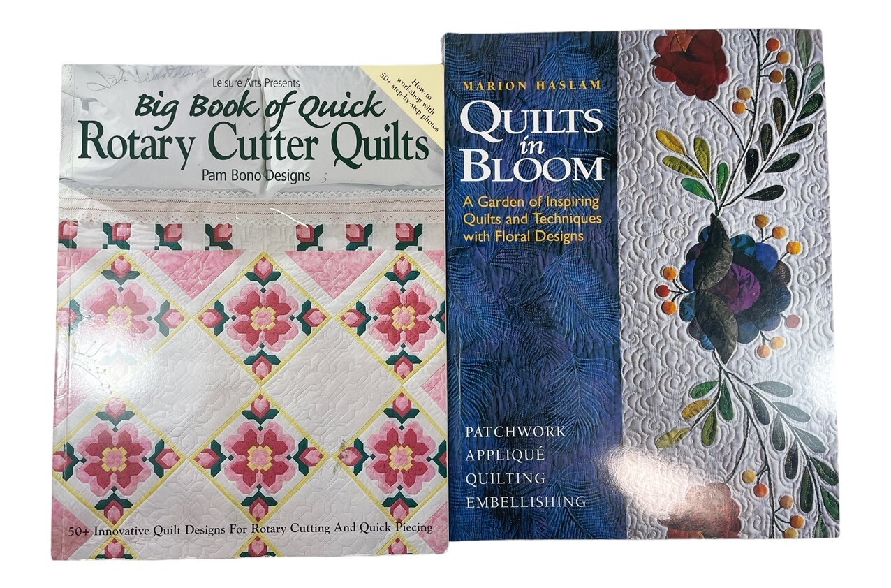 2 Big Book of Rotary Cutter Quilts and Quilts in Bloom Patterns Quilting Books eBay