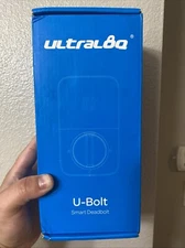 Ultaloq U-Bolt Smart Bluetooth Keypad Deadbolt Door Lock Black W/ Wifi Bridge