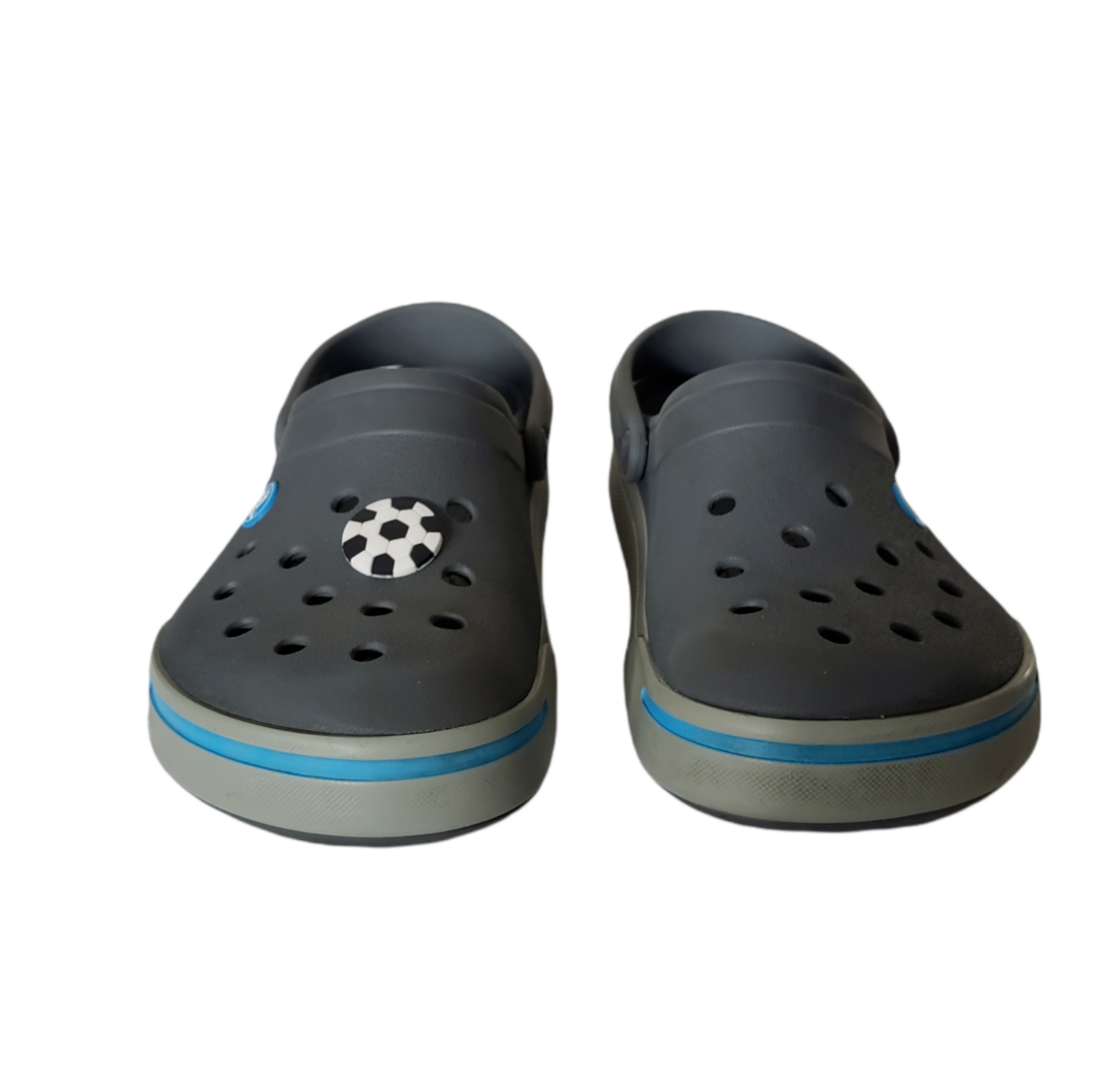 New Crocs Crocband II Charcoal Light Gray Clogs Sandals Shoe 11989 Size M-8 W-10 Crocs Crocband II Charcoal Light Gray Clogs Shoes 11989  main image 4