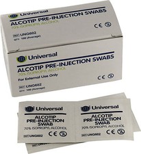 Universal Pre Injection Swabs 70% IPA Alcohol Wipes Skin Cleaning, Tattoo, Nails