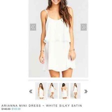 Show me your mumu Arianna Mini Dress White Medium
