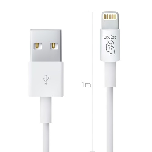 10 x Cable 2m para iPhone iPad iPod en Blanco (Cable de Carga Cable de Datos) - Imagen 2 de 4