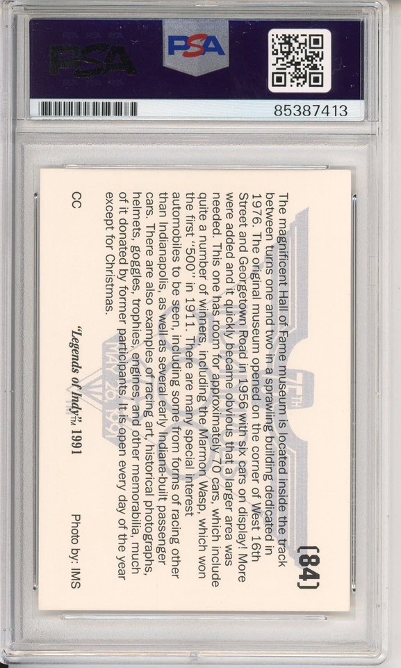 1991 Legends of Indy 500 Card Mario Andretti PSA DNA COA Autograph F1 SIGNED - Image 2 of 2