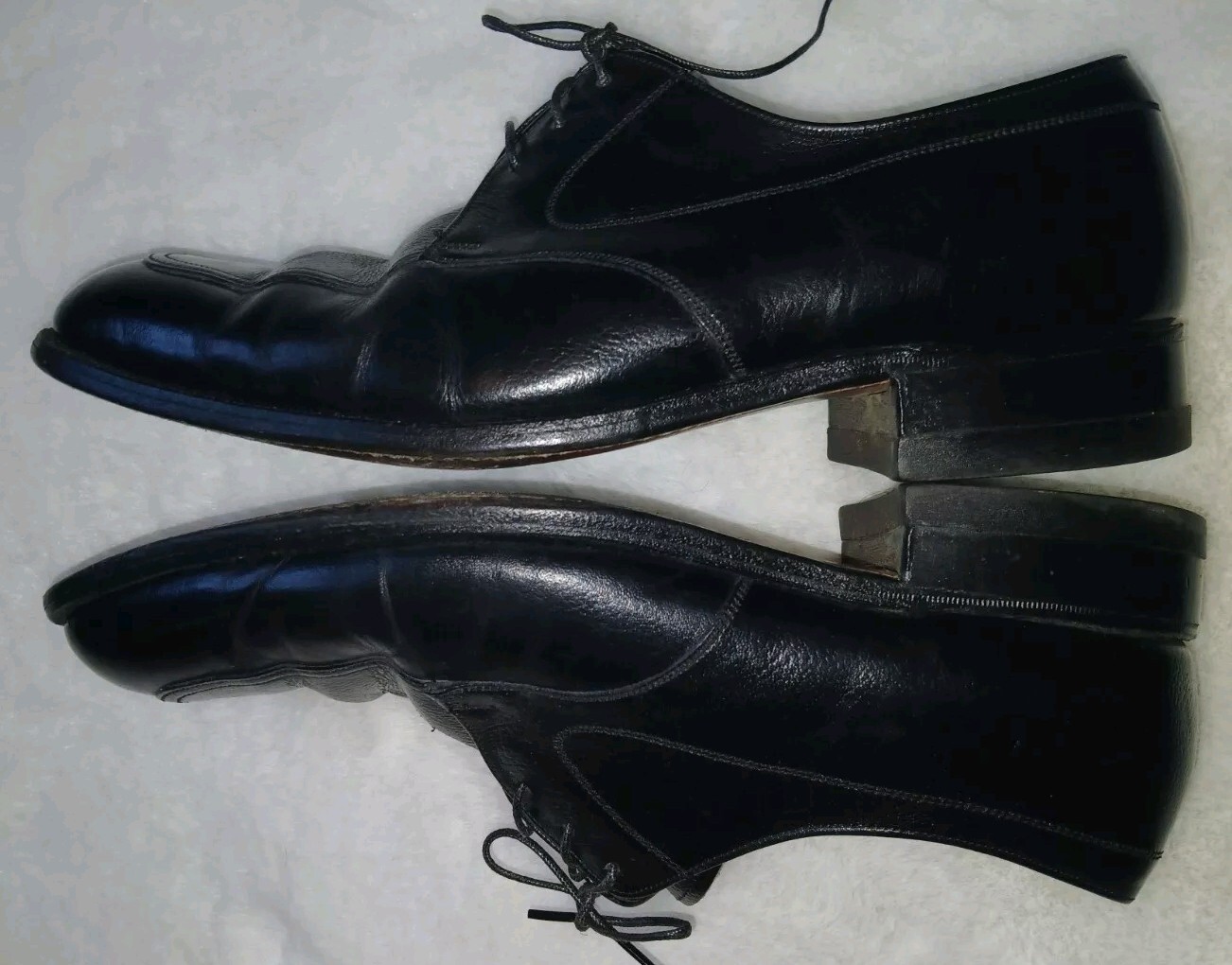 SAOLA Scarpa Florsheim uomo taglia 10 E scarpe nero pelle Oxford elegante.