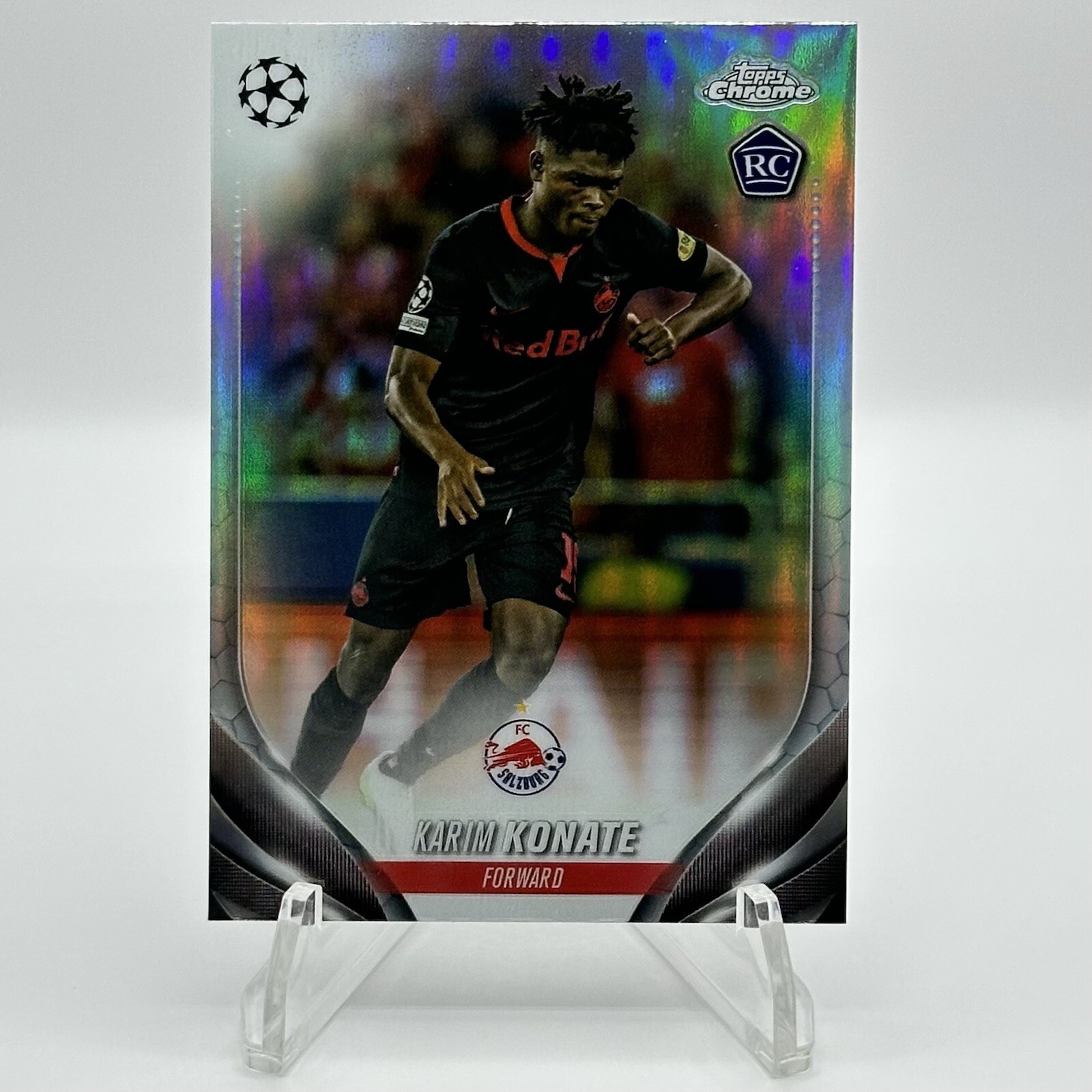 2023-24 Topps Chrome UEFA Club KARIM KONATE #30 RC Rookie Refractor - Salzburg