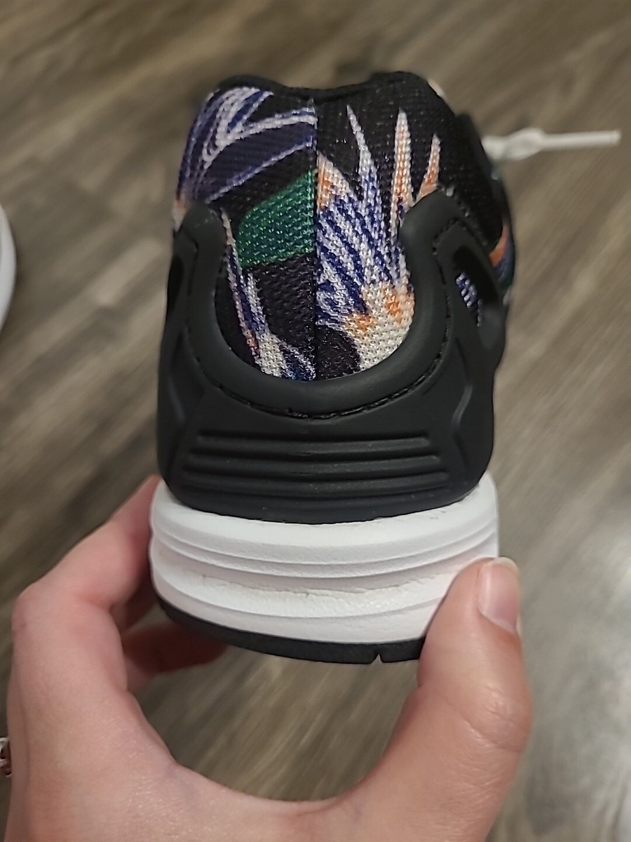 Size 10 Mens Adidas Zx Flux Floral Torsion City Pack VG Black Pink