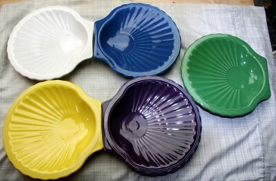 CHOICE Fiesta Tableware Co. Shell plate LAPIS~WHITE~MEADOW~MULBERRY~SUNFLOWER